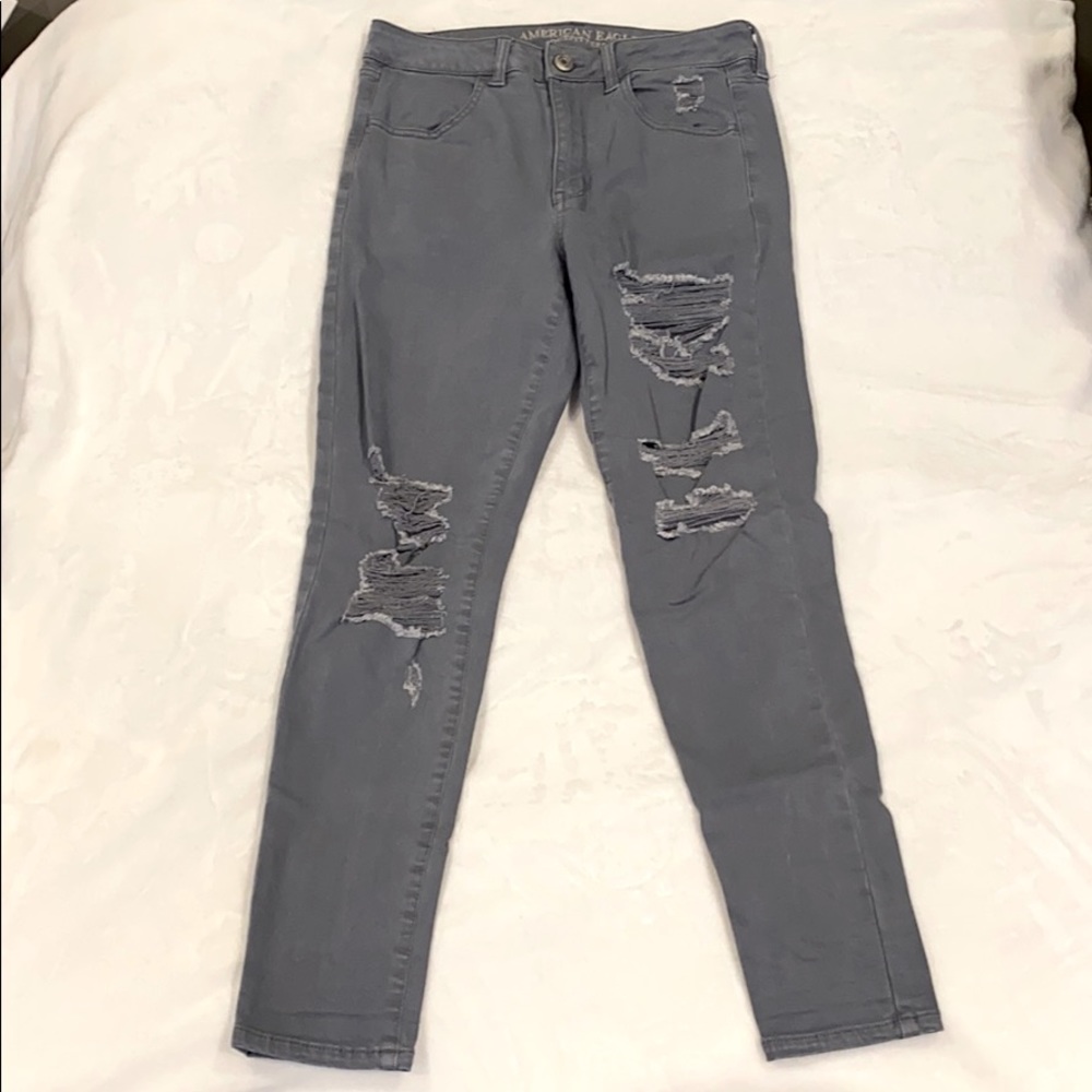 American Eagle hi-rise jegging - grey
